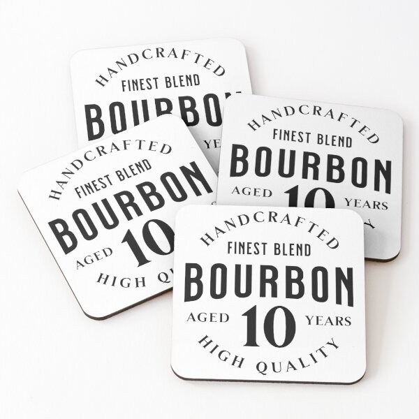 Item preview, Bourbon Aged 10 Years Vintage Whiskey Badge designed and sold by BoosterShop.
