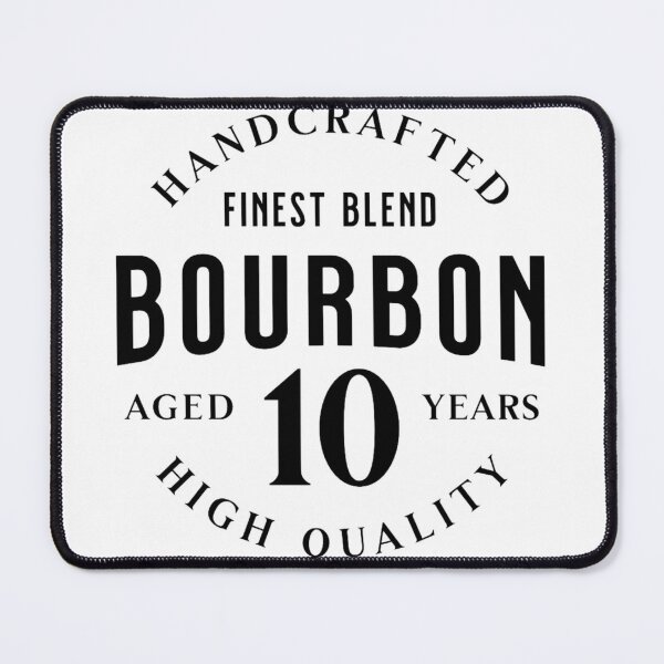 Item preview, Bourbon Aged 10 Years Vintage Whiskey Badge designed and sold by BoosterShop.