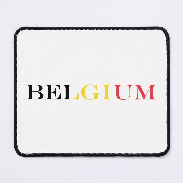 Item preview, Belgium Country Name Typography Flag designed and sold by NTGUILTY.