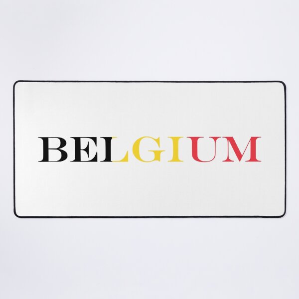 Item preview, Belgium Country Name Typography Flag designed and sold by NTGUILTY.
