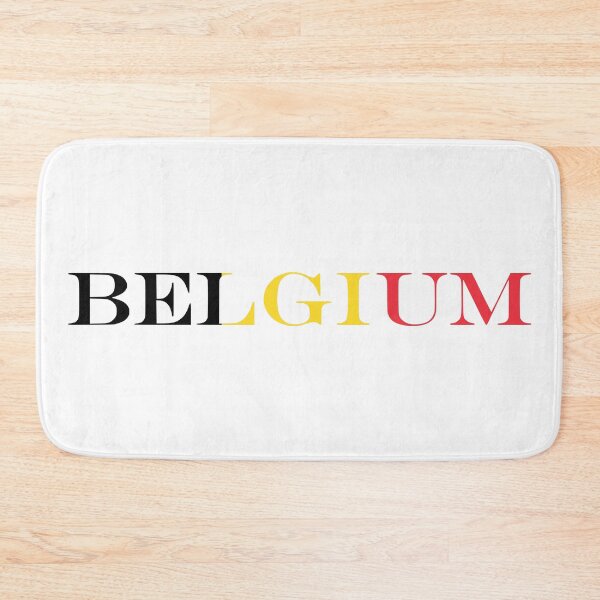 Item preview, Belgium Country Name Typography Flag  designed and sold by NTGUILTY.