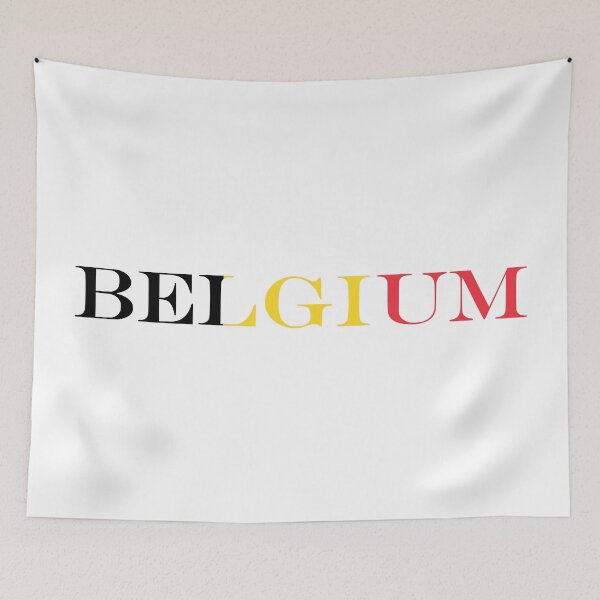 Item preview, Belgium Country Name Typography Flag  designed and sold by NTGUILTY.