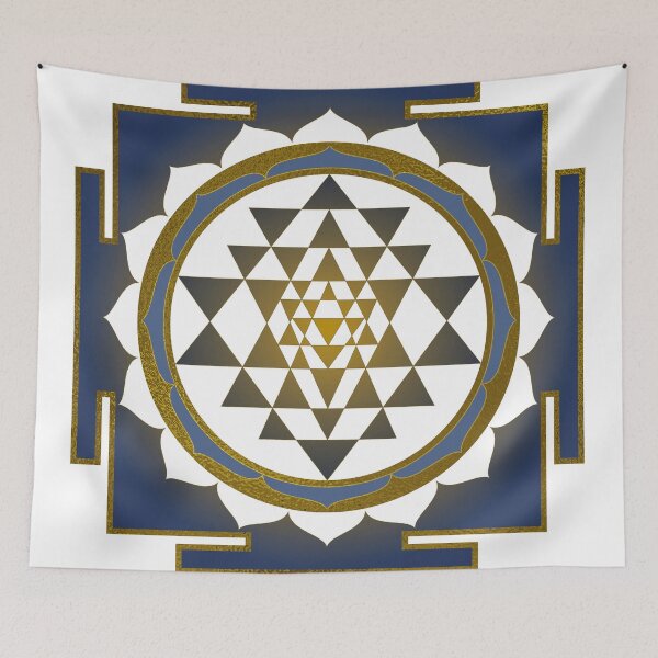 Item preview, Blue Sri Yantra | Sacred Geometry Collection designed and sold by Aren Ra.
