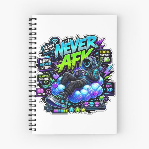 Item preview, NEVER AFK Gaming Sticker – Cyber Gamer Graffiti Art | Neon RGB Gamer Gift | Die-Cut Vinyl Decal designed and sold by Stylestickers55.