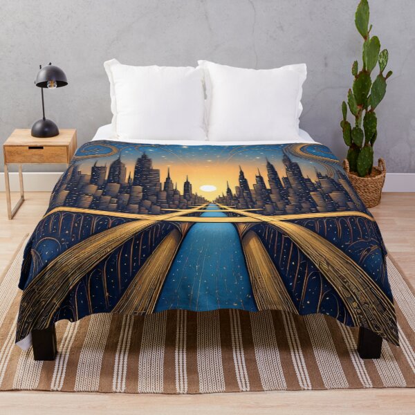 Item preview, Fantastic cityscape under the starry sky designed and sold by Mianku | Für das Leben.