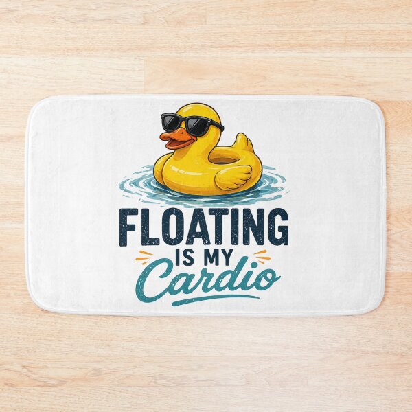 Item preview, Floating is my cardio funny summer duck designed and sold by MIAMwits.