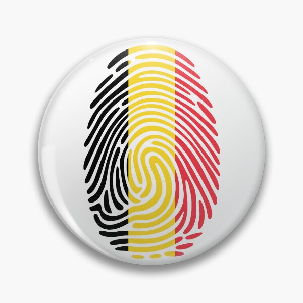 Item preview, Belgium Flag Fingerprint Identity | Belgian DNA Heritage Graphic designed and sold by NTGUILTY.