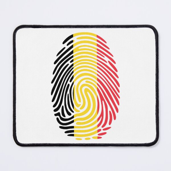 Item preview, Belgium Flag Fingerprint Identity | Belgian DNA Heritage Graphic designed and sold by NTGUILTY.