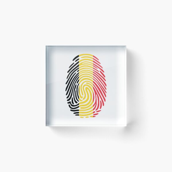 Item preview, Belgium Flag Fingerprint Identity | Belgian DNA Heritage Graphic designed and sold by NTGUILTY.