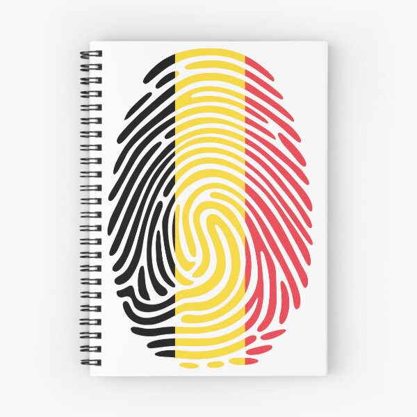 Item preview, Belgium Flag Fingerprint Identity | Belgian DNA Heritage Graphic designed and sold by NTGUILTY.