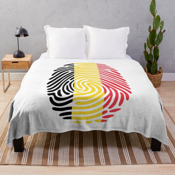 Item preview, Belgium Flag Fingerprint Identity | Belgian DNA Heritage Graphic designed and sold by NTGUILTY.