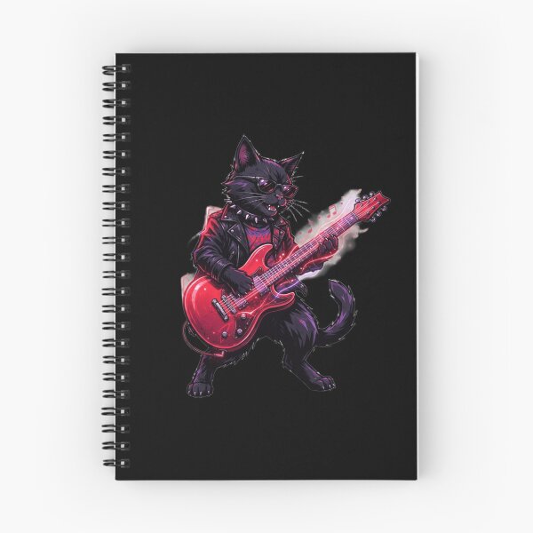 Item preview, Cat Playing Electric Guitar designed and sold by MoonSoul Studio.