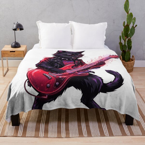 Item preview, Cat Playing Electric Guitar designed and sold by MoonSoul Studio.