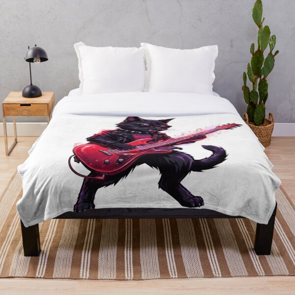 Item preview, Cat Playing Electric Guitar designed and sold by MoonSoul Studio.