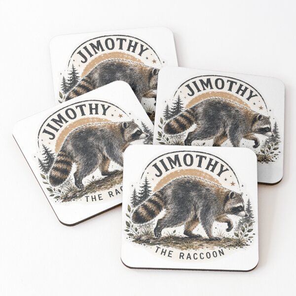 Item preview, Jimothy Raccoon - Viral Seattle Raccoon, Short Spine Syndrome Raccoon designed and sold by PatternFly.