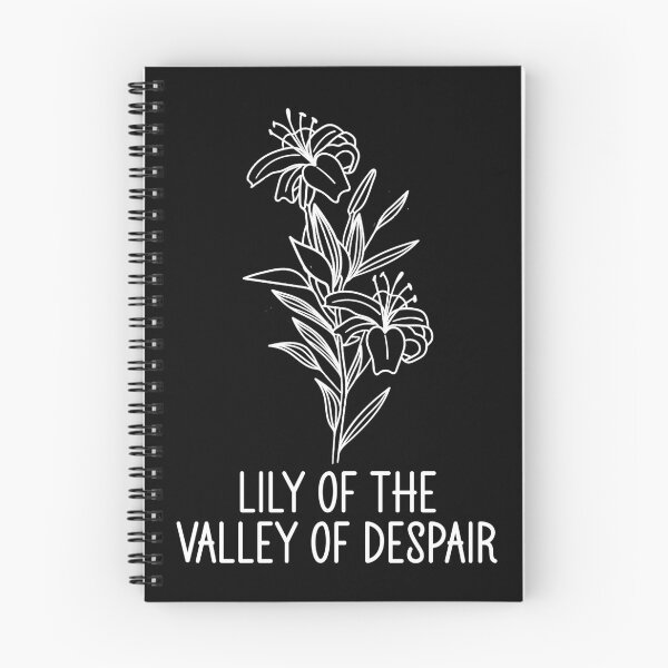 Item preview, Lily Of The Valley Of Despair - Funny Sarcastic Botanical Line Art designed and sold by the-Z3nith.