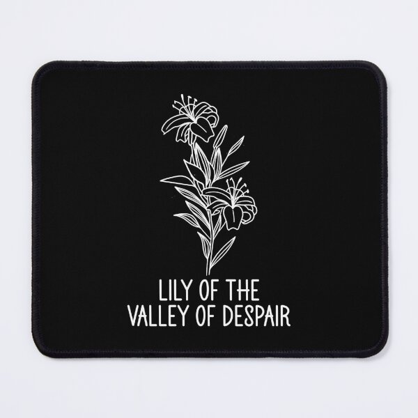 Item preview, Lily Of The Valley Of Despair - Funny Sarcastic Botanical Line Art designed and sold by the-Z3nith.