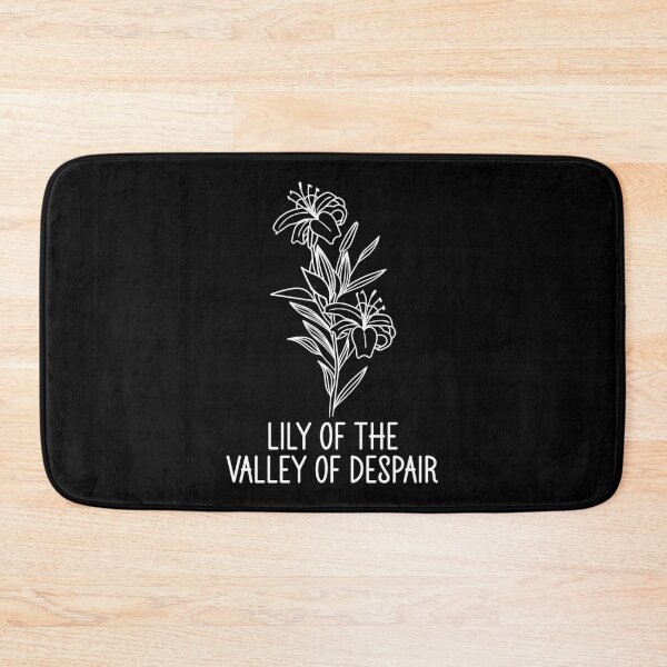 Item preview, Lily Of The Valley Of Despair - Funny Sarcastic Botanical Line Art designed and sold by the-Z3nith.