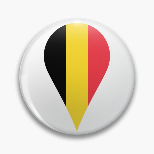 Item preview, Belgium Flag Location Pin Map Marker | Belgian Destination GPS Icon designed and sold by NTGUILTY.