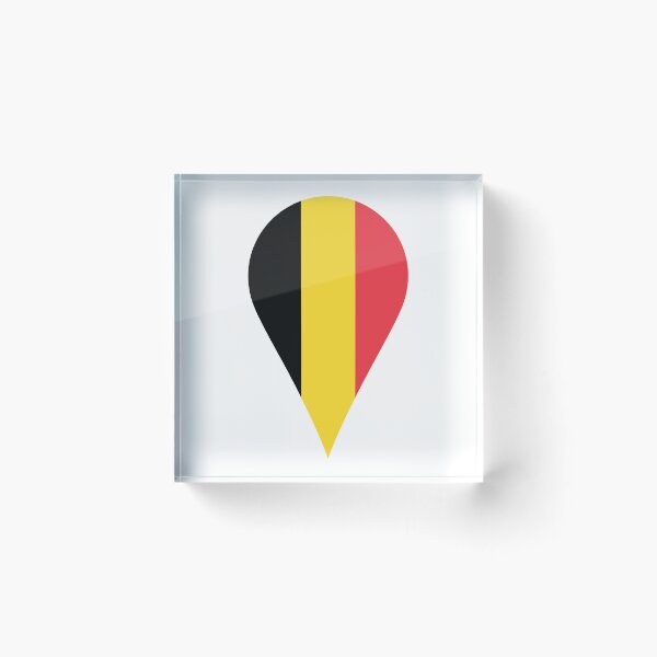 Item preview, Belgium Flag Location Pin Map Marker | Belgian Destination GPS Icon designed and sold by NTGUILTY.