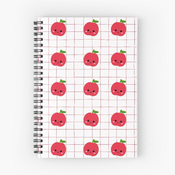 Item preview, Red Cute Kawaii Apple Pattern Grid Background Sweet Fruit Seamless Design designed and sold by Art IN Pack.