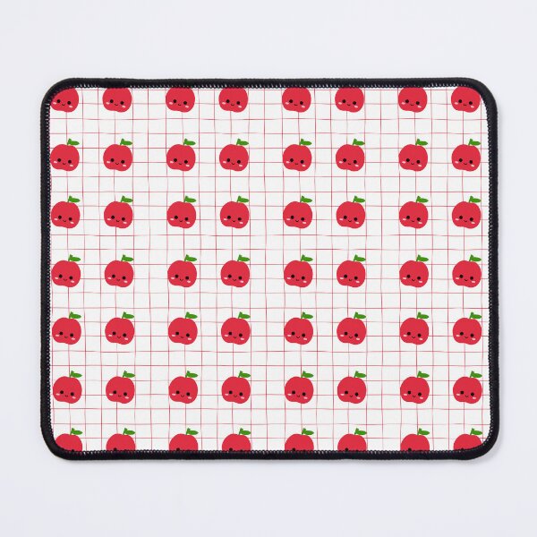 Item preview, Red Cute Kawaii Apple Pattern Grid Background Sweet Fruit Seamless Design designed and sold by Art IN Pack.