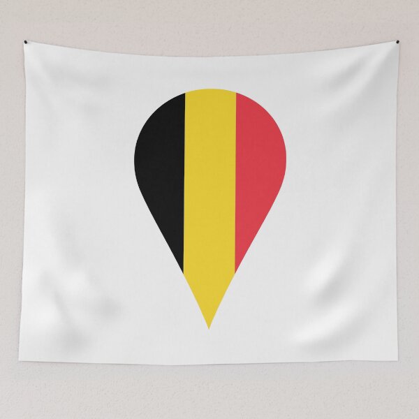 Item preview, Belgium Flag Location Pin Map Marker | Belgian Destination GPS Icon designed and sold by NTGUILTY.