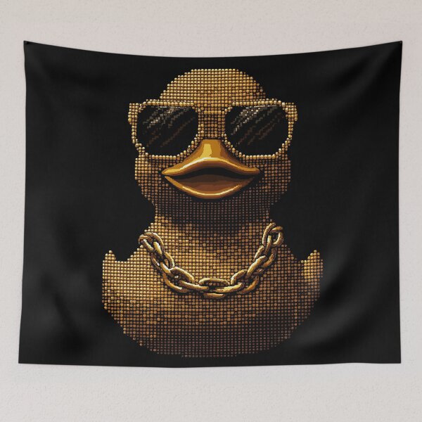 Artikelvorschau, Golden Pixel Gangster Ducky entworfen und verkauft von ClubVacay.
