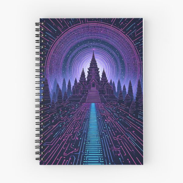 Item preview, Digital temple complex on a circuit board designed and sold by Mianku | Für das Leben.