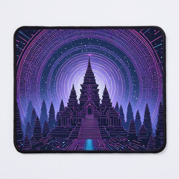 Item preview, Digital temple complex on a circuit board designed and sold by Mianku | Für das Leben.