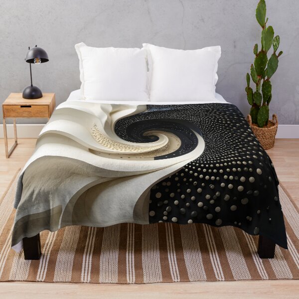 Item preview, Intricate Black and White Spiral Design designed and sold by Vicky Brago-Mitchell®.
