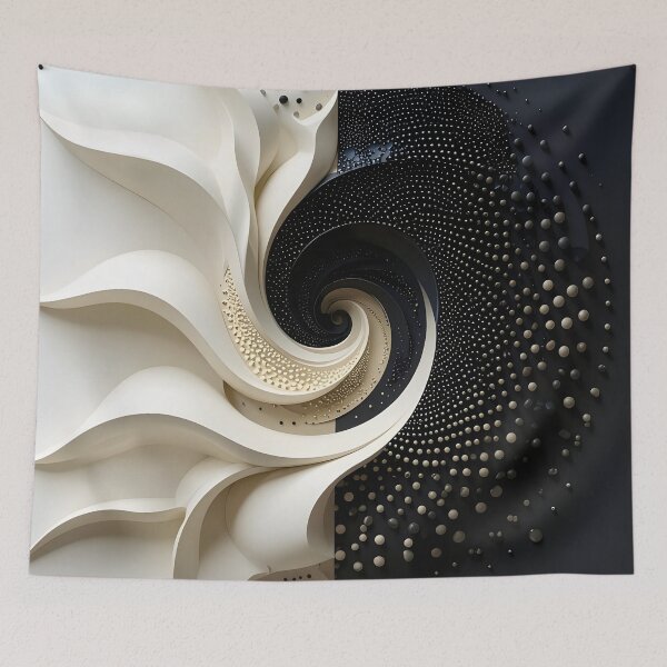 Item preview, Intricate Black and White Spiral Design designed and sold by Vicky Brago-Mitchell®.