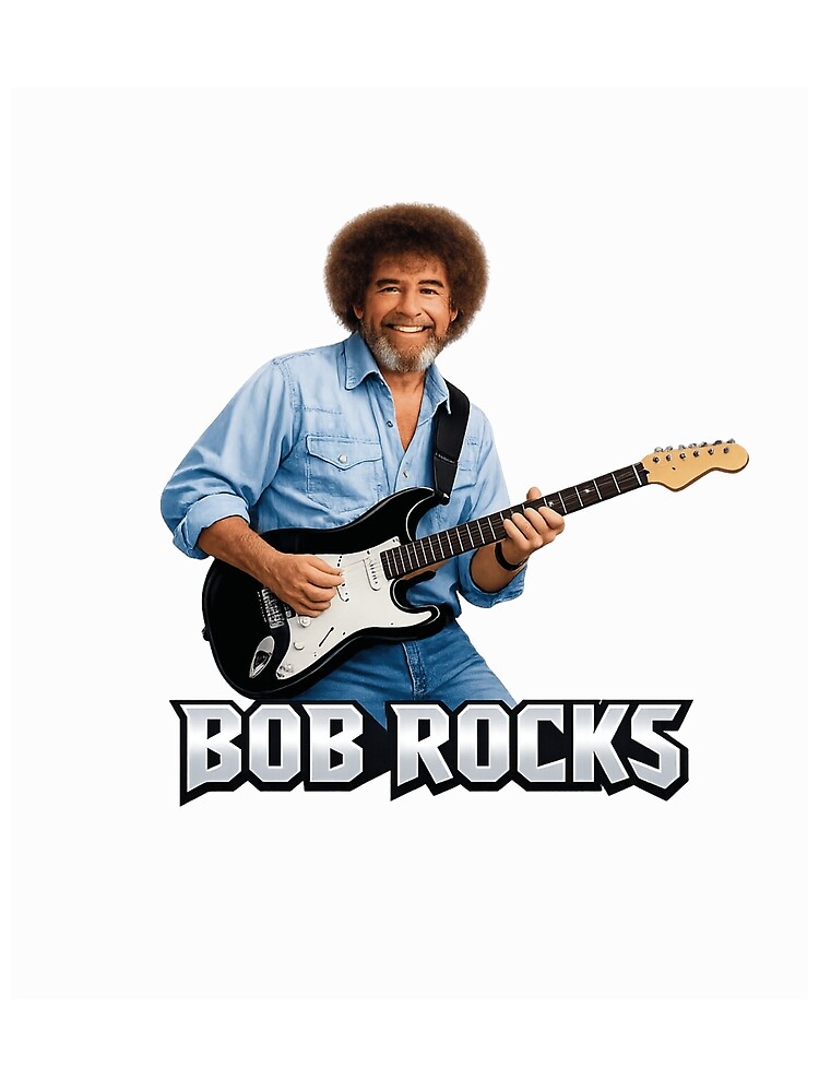Thumbnail 3 of 3, Scarf, Bob Rocks – Happy Little Guitar Riffs designed and sold by Unreasonableart.