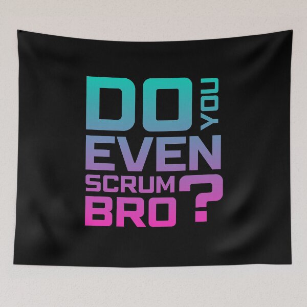 Item preview, Funny Scrum Master - Do You Even Scrum Bro Agile Tech - Cyberpunk Edition designed and sold by 3hornCreations.