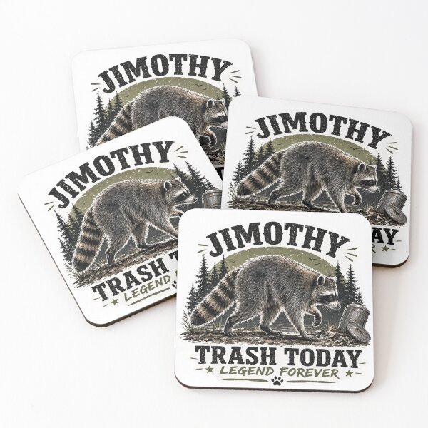 Item preview, Jimothy Raccoon - Viral Seattle Raccoon, Short Spine Syndrome Raccoon designed and sold by PatternFly.