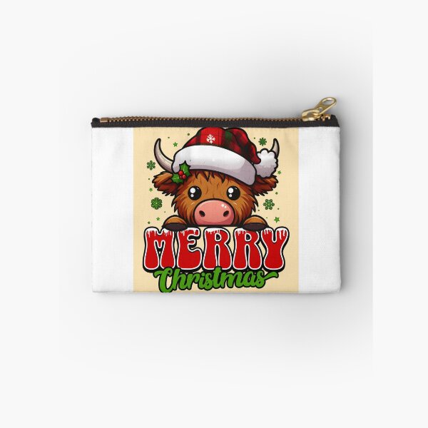 Item preview, Merry Christmas Highland Cow Sweet Christmas Cow designed and sold by BoosterShop.
