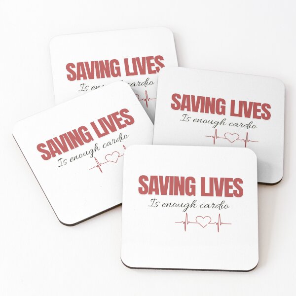 Item preview, SAVING LIVES IS ENOUGH CARDIO designed and sold by cloudberyDesign.