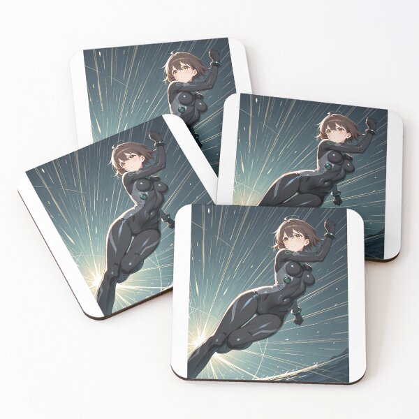 Item preview, Manga - Stylized Female Character, Dynamic Cyberpunk Illustration designed and sold by AnimeShin.