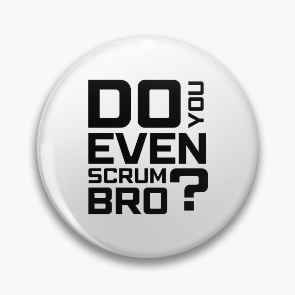 Item preview, Funny Scrum Master - Do You Even Scrum Bro Agile Tech - Minimalist Black and White Edition designed and sold by 3hornCreations.