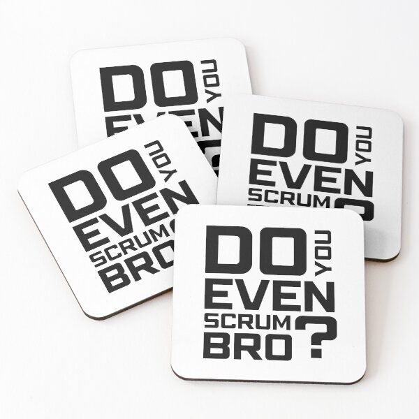 Item preview, Funny Scrum Master - Do You Even Scrum Bro Agile Tech - Minimalist Black and White Edition designed and sold by 3hornCreations.