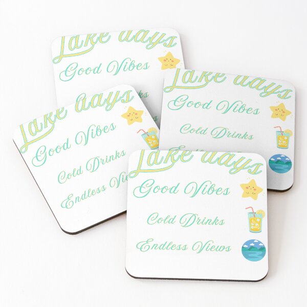 Item preview, Lake Days Good Vibes Cold Drinks Endless Views – Summer Lake Trip T-Shirt designed and sold by Daily Mood Studio.