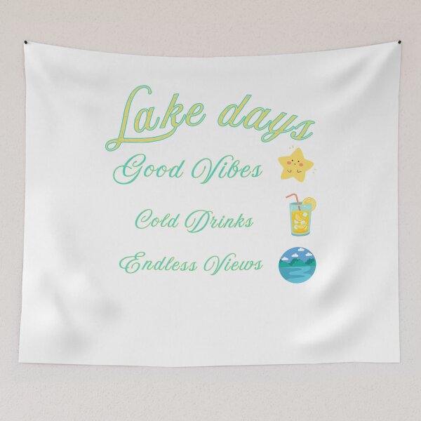 Item preview, Lake Days Good Vibes Cold Drinks Endless Views – Summer Lake Trip T-Shirt designed and sold by Daily Mood Studio.