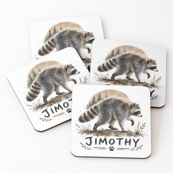 Item preview, Jimothy Raccoon - Viral Seattle Raccoon, Short Spine Syndrome Raccoon designed and sold by PatternFly.