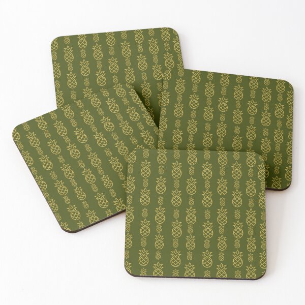 Item preview, Pineapples in lines pattern designed and sold by NNhu.
