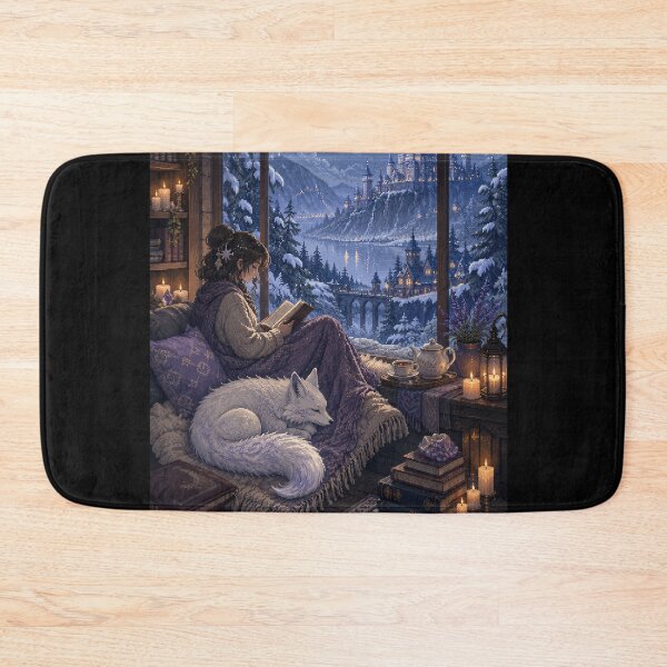 Item preview, Moonlit Reading with the Snow Fox  designed and sold by Sketchlegacy.
