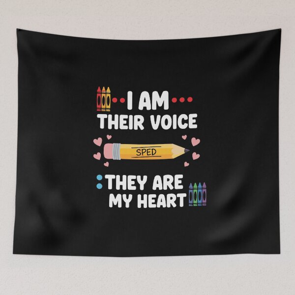 Item preview, I Am Their Voice SPED They Are My Heart Special Education Teacher Educator designed and sold by PopStars1993.