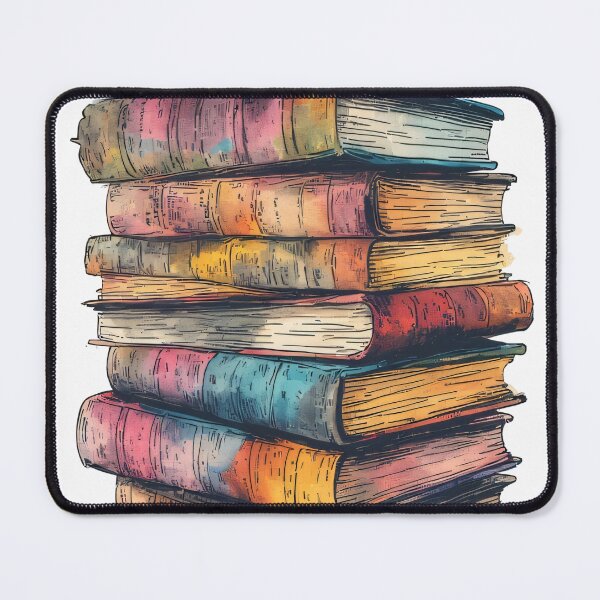 Item preview, Stacks of old books, a journey through knowledge designed and sold by Mianku | Für das Leben.