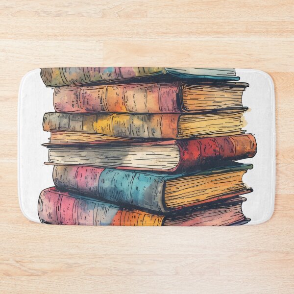 Item preview, Stacks of old books, a journey through knowledge designed and sold by Mianku | Für das Leben.