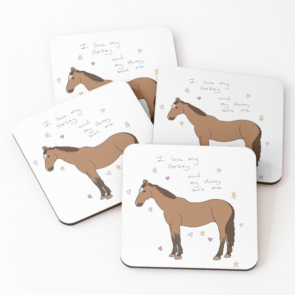 Item preview, I love my Horsey, and my horsey loves me. designed and sold by NeonGhoulette.
