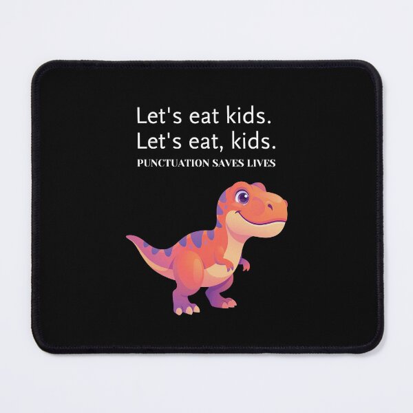 Item preview, Punctuation Saves Lives Funny Grammar Dinosaur designed and sold by creativerooney.
